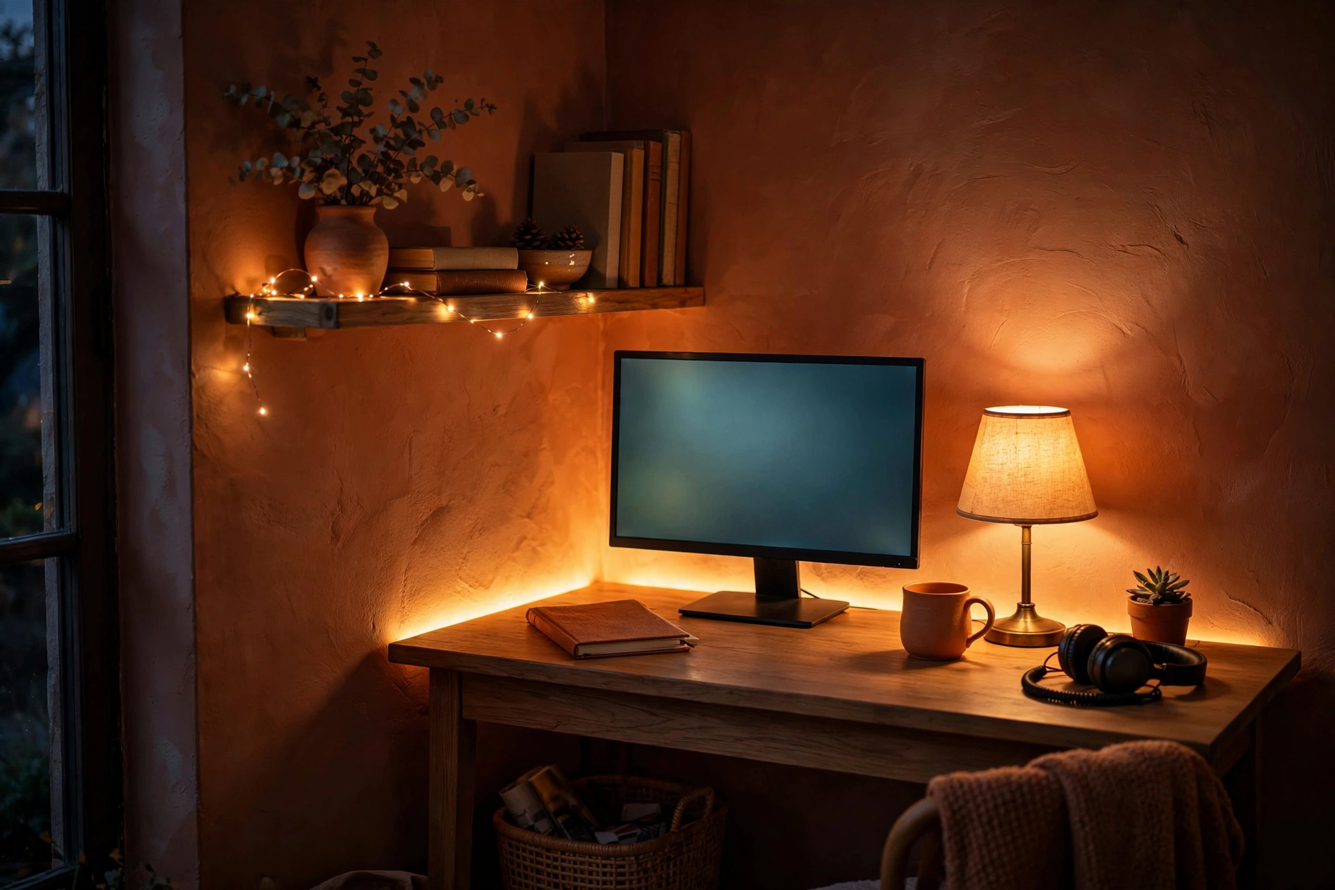 Warm lighting ideas for your desk setup